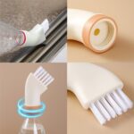 Multipurpose Bottle-Attachable Cleaning Brush for Kitchen and Bathroom (1 Pc) - Back View by Nari Haat, Indian ethnic...