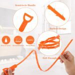 Flexible Sink & Drain Cleaning Stick – 50 cm Long (Pack of 3) - Back View by Nari Haat, Indian ethnic wear, women c...