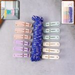 Clothesline Rope 12 Clips – 5 Meter Approx Heavy Duty Laundry Drying Rope with Clip - Front View by Nari Haat, Indi...