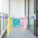 Clothesline Rope 12 Clips – 5 Meter Approx Heavy Duty Laundry Drying Rope with Clip - Fabric Detail by Nari Haat, I...