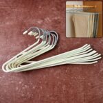 stainless steel Hangers with Silicone Cover Chrome Hook for Clothes (10 Pc / Set) - Front View by Nari Haat, Indian e...