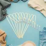 stainless steel Hangers with Silicone Cover Chrome Hook for Clothes (10 Pc / Set) - Neckline Detail by Nari Haat, Ind...