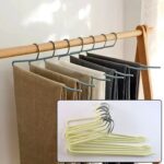 stainless steel Hangers with Silicone Cover Chrome Hook for Clothes (10 Pc / Set) - Fabric Detail by Nari Haat, India...