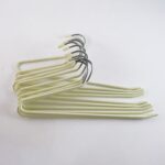 stainless steel Hangers with Silicone Cover Chrome Hook for Clothes (10 Pc / Set) - Sleeve Design by Nari Haat, India...