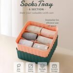 Square Organizer Box with 6 Compartments (Set of 2) - Neckline Detail by Nari Haat, Indian ethnic wear, women clothin...