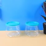 Airtight Storage Containers Set  Approx 900ML (2 Pc) - Neckline Detail by Nari Haat, Indian ethnic wear, women clothi...