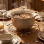 Stainless Steel Round Table Ring Hot Pot Stand (1 Pc) - Closeup Embroidery by Nari Haat, Indian ethnic wear, women cl...