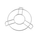 Stainless Steel Round Table Ring Hot Pot Stand (1 Pc) - Sleeve Design by Nari Haat, Indian ethnic wear, women clothin...