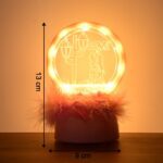 Romantic Round Love Couple Decorative Showpiece (1 Pc) - Back View by Nari Haat, Indian ethnic wear, women clothing, ...