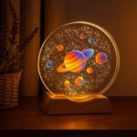 3D Creative Visualization Lamp – LED Night Ligh (1 Pc) - Closeup Embroidery by Nari Haat, Indian ethnic wear, women...