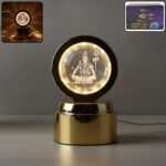 Mahadev 3D Crystal Ball Night Light (1 Pc) - Front View by Nari Haat, Indian ethnic wear, women clothing, designer suit