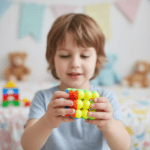 Speed Ball Cube Toy – Colorful Puzzle Cube - Neckline Detail by Nari Haat, Indian ethnic wear, women clothing, desi...