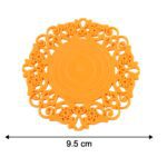 Heat-Resistant Decorative Hot Mat & Cup Coaster Set (10 cm, 2 Pc Set) - Full Detail by Nari Haat, Indian ethnic wear,...