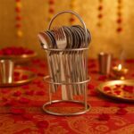 Apex Premium Stainless Steel Cutlery (16  Pc / Set) - Fabric Detail by Nari Haat, Indian ethnic wear, women clothing,...