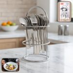 Apex Premium Stainless Steel Cutlery (16  Pc / Set) - Front View by Nari Haat, Indian ethnic wear, women clothing, de...