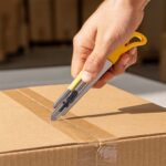 Heavy-Duty Stainless Steel Body Utility Cutter Knife (1 Pc / With 2 Extra Blade) - Fabric Detail by Nari Haat, Indian...