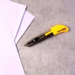 Heavy-Duty Stainless Steel Body Utility Cutter Knife (1 Pc / With 2 Extra Blade) - Full Detail by Nari Haat, Indian e...