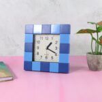 Square Quartz Table Clock - (1 Pc) - Closeup Embroidery by Nari Haat, Indian ethnic wear, women clothing, designer suit