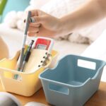 Multi-Purpose Storage Basket Organizer (15 x 10.5 cm, 4 Pc) - Neckline Detail by Nari Haat, Indian ethnic wear, women...