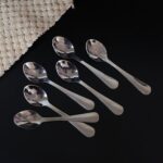 Supermom Diamond Stainless Steel Dining Spoon (6 Pc / Set) - Neckline Detail by Nari Haat, Indian ethnic wear, women ...