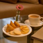 Plastic Round Dinner / Serving Plate – 19 cm (1 Pc) - Fabric Detail by Nari Haat, Indian ethnic wear, women clothin...