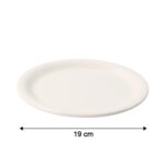 Plastic Round Dinner / Serving Plate – 19 cm (1 Pc) - Full Detail by Nari Haat, Indian ethnic wear, women clothing,...