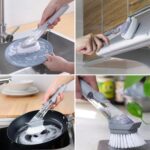 2 in 1 Soap-Dispensing Dish Brush - (Set) - Fabric Detail by Nari Haat, Indian ethnic wear, women clothing, designer ...