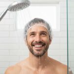 Disposable Men’s Hair Protection Shower Cap / Head Cover (5 Pc) - Closeup Embroidery by Nari Haat, Indian ethnic we...