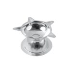 Stainless Steel Lotus Design Diya (1 Pc) - Sleeve Design by Nari Haat, Indian ethnic wear, women clothing, designer suit