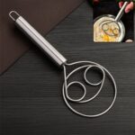 Stainless Steel Danish Dough Whisk - (1 Pc / Big) - Front View by Nari Haat, Indian ethnic wear, women clothing, desi...
