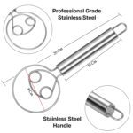 Stainless Steel Danish Dough Whisk - (1 Pc / Big) - Closeup Embroidery by Nari Haat, Indian ethnic wear, women clothi...