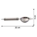 Premium Stainless Steel Egg Separator Tool (1 Pc) - Back View by Nari Haat, Indian ethnic wear, women clothing, desig...