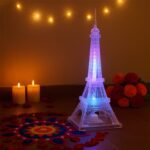 LED Eiffel Tower Decorative Night Light (1 Pc) - Fabric Detail by Nari Haat, Indian ethnic wear, women clothing, desi...
