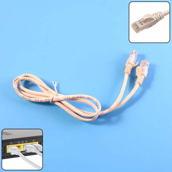 High-Speed 1 Meter Ethernet LAN Cable (1 Pc) - Front View by Nari Haat, Indian ethnic wear, women clothing, designer ...