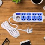 Heavy Duty Multi 8 Socket Extension Board (1 Pc) - Front View by Nari Haat, Indian ethnic wear, women clothing, desig...