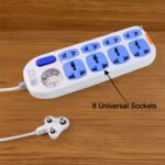 Heavy Duty Multi 8 Socket Extension Board (1 Pc) - Neckline Detail by Nari Haat, Indian ethnic wear, women clothing, ...