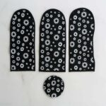 4 in 1 Ceiling Fan Dust Proof Cover Set - Closeup Embroidery by Nari Haat, Indian ethnic wear, women clothing, design...