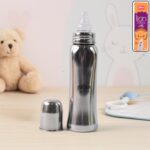 Supermom Lion Stainless Steel Feeding Bottle – 250ml - Front View by Nari Haat, Indian ethnic wear, women clothing,...