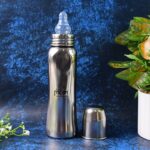 Supermom Lion Stainless Steel Feeding Bottle – 250ml - Back View by Nari Haat, Indian ethnic wear, women clothing, ...