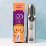 Supermom Lion Stainless Steel Feeding Bottle – 250ml - Full Detail by Nari Haat, Indian ethnic wear, women clothing...