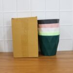 Diamond Design Plastic Flower Pot Set with Drain Tray (5 Pc) - Full Detail by Nari Haat, Indian ethnic wear, women cl...