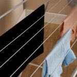 Big Foldable Butterfly Clothes Drying Stand with Wide Wings - Fabric Detail by Nari Haat, Indian ethnic wear, women c...