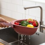 Supermom Kitchen Colander with Foldable Handle and Drain Base - Fabric Detail by Nari Haat, Indian ethnic wear, women...