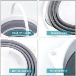 Collapsible Folding Bucket for Cleaning, Car Wash & Travel (1 Pc / 23x16 Cm) - Back View by Nari Haat, Indian ethnic ...