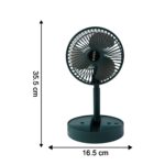 Sensor Foldable Mini Desk Fan with Adjustable Height and Angle (1 Pc) - Fabric Detail by Nari Haat, Indian ethnic wea...