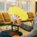 Lemon-Shape Hand Fan - (1 Pc) - Closeup Embroidery by Nari Haat, Indian ethnic wear, women clothing, designer suit