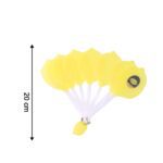 Lemon-Shape Hand Fan - (1 Pc) - Back View by Nari Haat, Indian ethnic wear, women clothing, designer suit