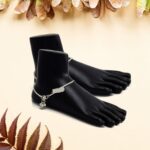 Premium Black Foot Mannequin Display Stand (1 Pair) - Neckline Detail by Nari Haat, Indian ethnic wear, women clothin...