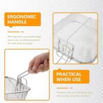 Stainless Steel Deep Fryer Basket with Long Handle (1 Pc) - Neckline Detail by Nari Haat, Indian ethnic wear, women c...