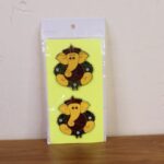 Decorative Lord Ganesha Wall Hanging Stickers (2 Pc) - Fabric Detail by Nari Haat, Indian ethnic wear, women clothing...